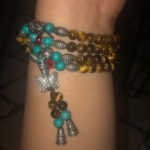 Tiger eye bead bracelet/necklace